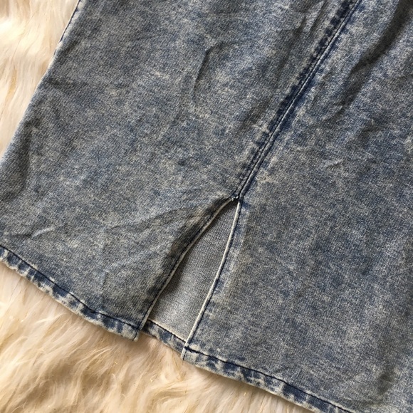 Sans Souci Denim Body Con Pencil Skirt - Picture 6 of 7